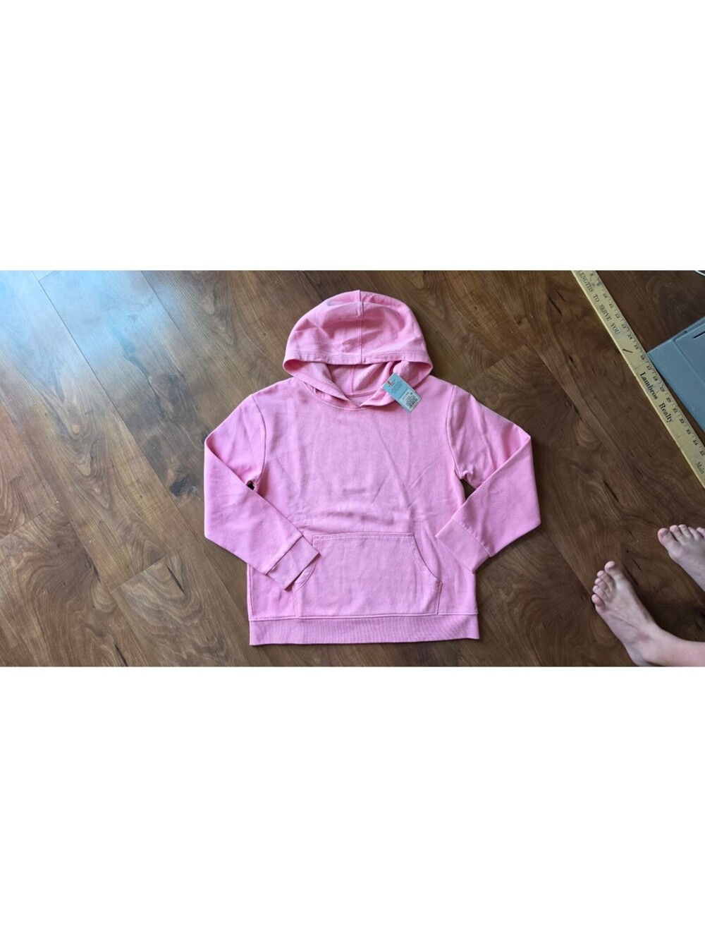 NWT Cat & Jack Girls Pink Pullover Hoodie Size L 10/12 Plus, 376